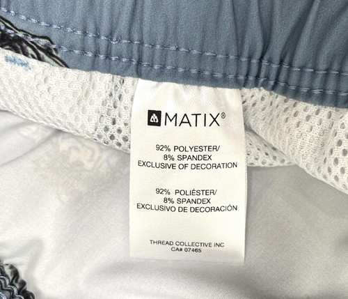 Matix Medium M Dream blue Board swim Beach Shorts Beach palm tree print - Picture 8 of 9
