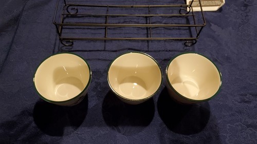 Pfaltzgraff Winterberry Set of 3 Dip Bowls with Wire Rack Christmas NEW IN BOX - Picture 4 of 12