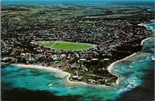 Aerial View Grantley Adams Airport c1960's Seawell Christ Church Barbados WI UNP
