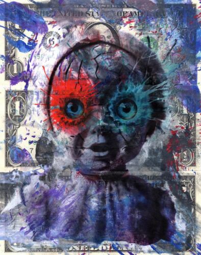Wolfi Waeger Money Art Real Dollars 1/1 - *I SEE YOU* SEE VIDEO A22