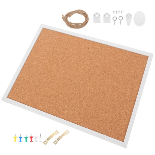 Corkboard Bulletin Office Message for Home Framed Pin Decorative - Picture 4 of 12