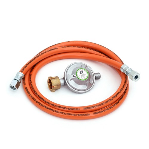 Druckminderer 50mbar und Gasschlauch 150cm UEM/SRV für Grill, Bräter, Heizer - Bild 1 von 5