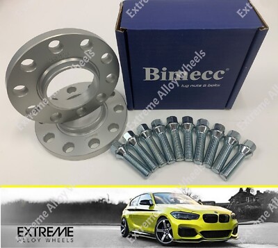 Alloy Wheel Spacers 20mm Bimecc + Bolts For Bmw X3 F25 X4 F26 X6 E71 Rear 72.6