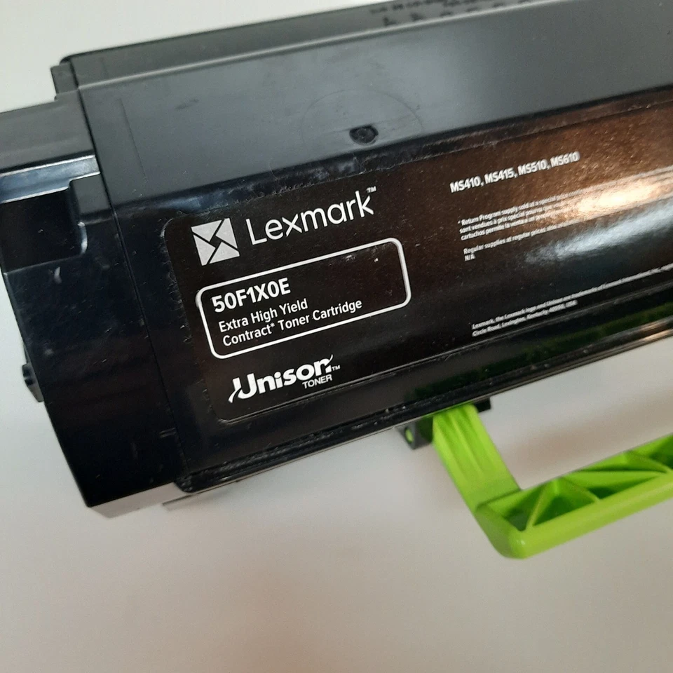 Empty Lexmark 50F1X00 501X MS410 MS415 MS510 MS610 Extra High Yield Toner Cont - Image 3 of 3