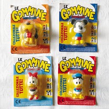 TOPOLINO - LE GOMMINE - PAPERINO PLUTO - 4 Pz Serie Completa Allegato 3176/3179