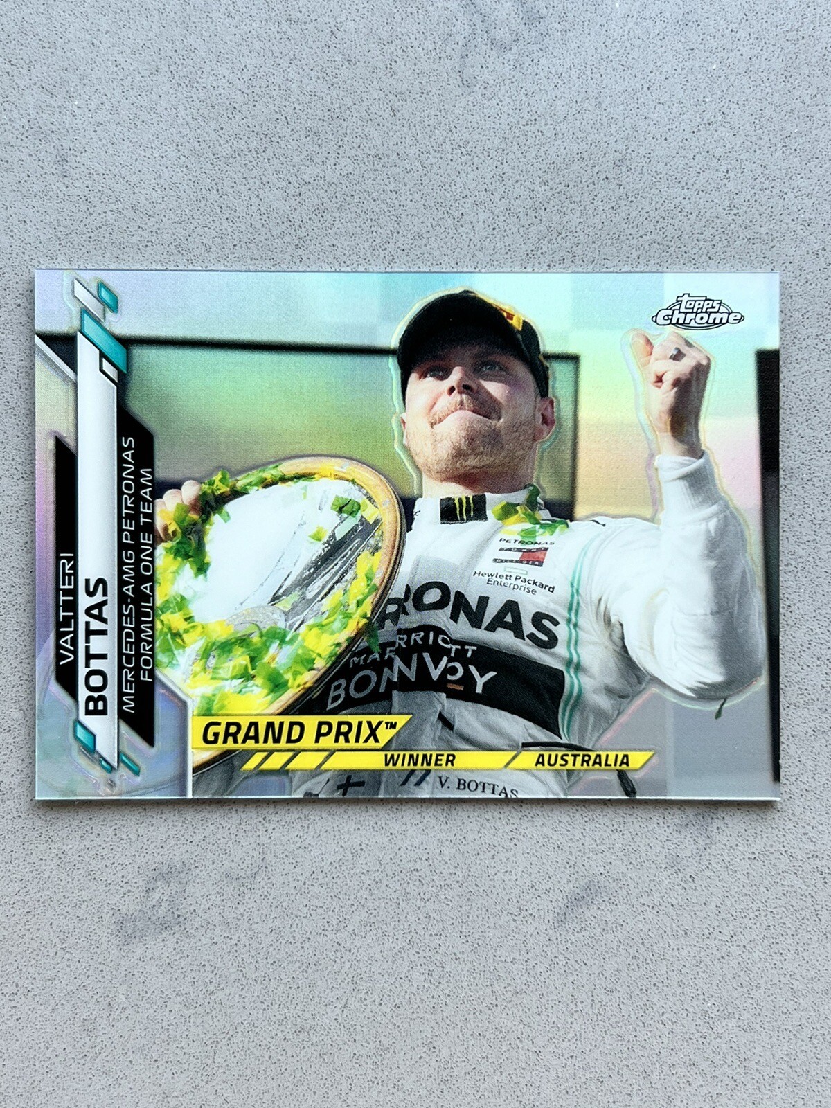 2020 Topps Chrome Formula 1 F1 Valtteri Bottas Card #133 Refractor Mercedes