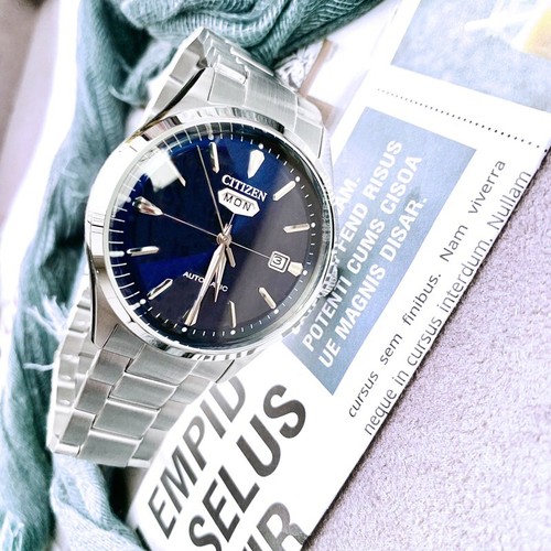 Nuevo Citizen Ø 40m s acero NH8391-51L esfera azul serie C7 automático día-fecha - Imagen 7 de 11