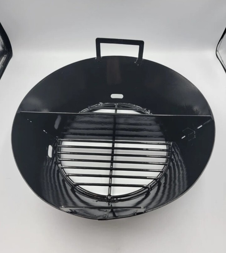 14”Lump For er Charcoal Fire Basket, Grill Baffle Plate for Large