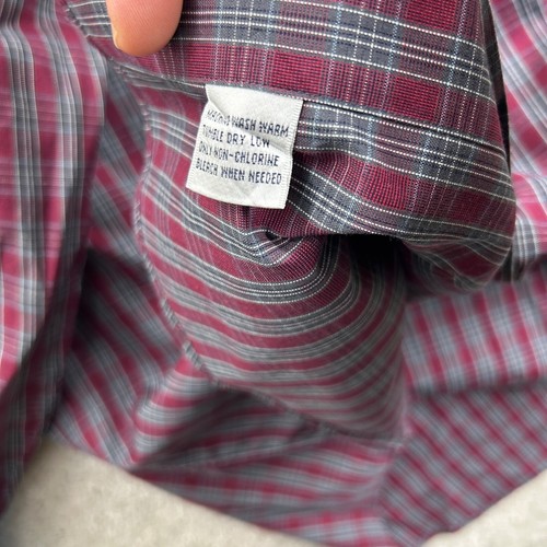 Brooks Brothers Shirt Mens Size large Red Plaid Long Sleeve Button Up Sport - Picture 6 of 10
