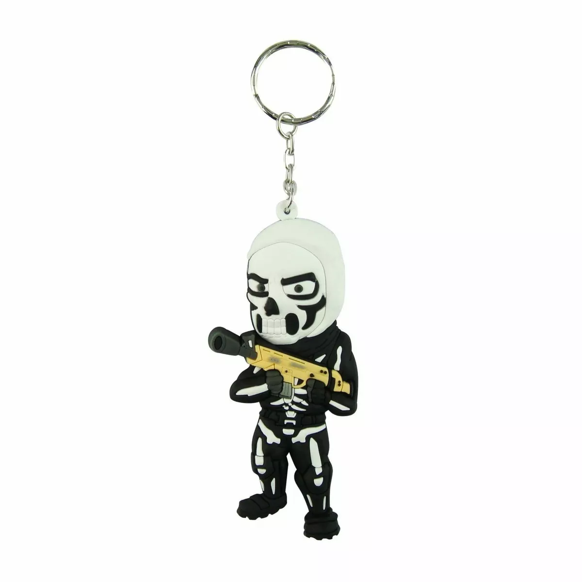 Fortnite Keychain Double Sided 3D Skull Trooper Keychain Brand New