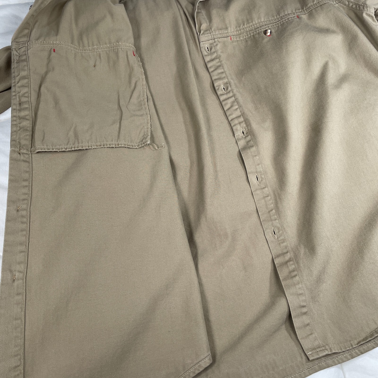 Vtg Looking Forward The Force Tan Button Down Shi… - image 16