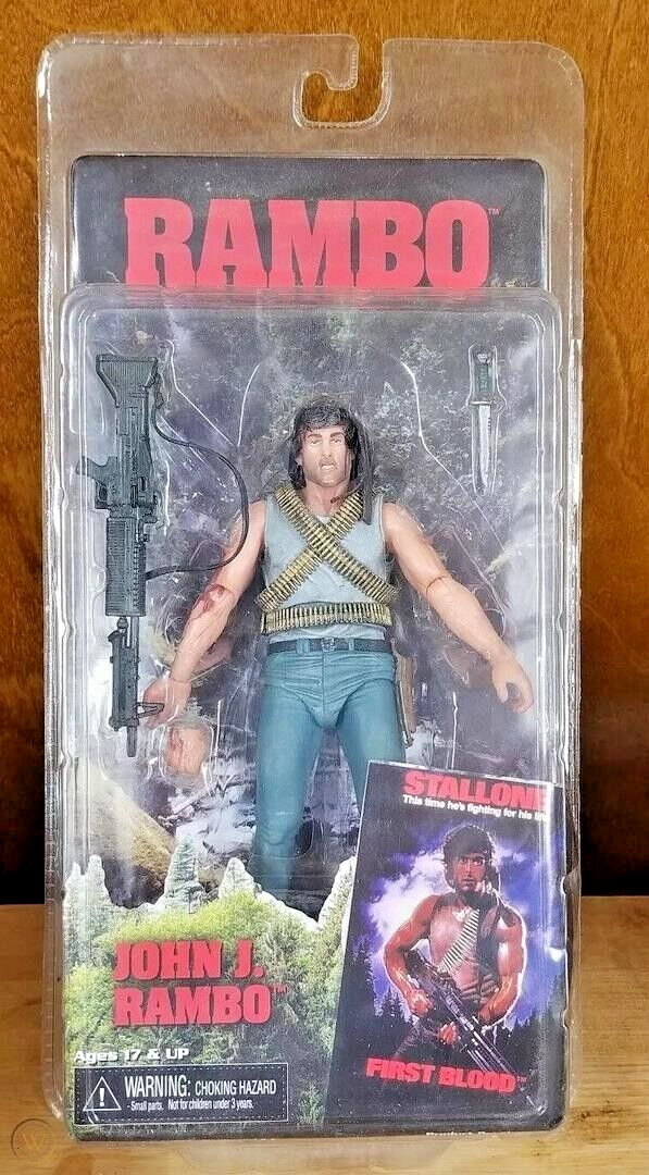 NECA Rambo First Blood Series John J Rambo 7 In Action Figure