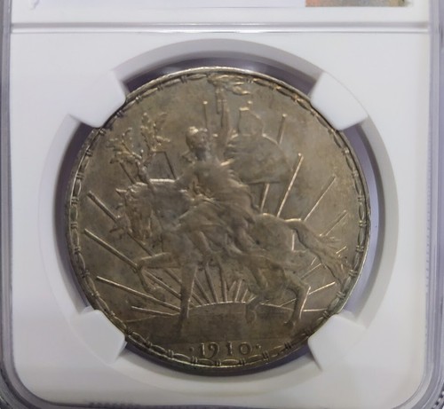 1910 MEXICO 1 PESO CABALLITO NGC 58 - Picture 9 of 10