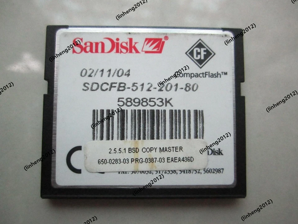 Industrial Sandisk 512MB compact flash cards cf card 512MB CompactFlash I - Image 2 of 3
