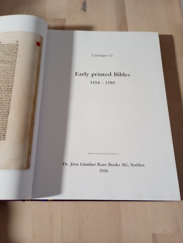 Early Printed Bibles 1454 - 1580, Dr Jörn Günther Rare Books (2016) Catalogue 12 - 第 6/9 張圖片