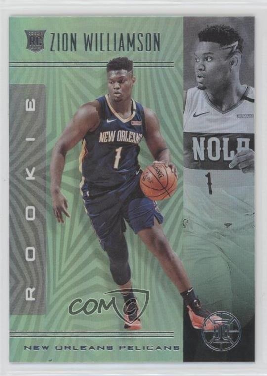 2019 Illusions Rookies Trophy Collection Emerald Zion Williamson Rookie RC 1p66