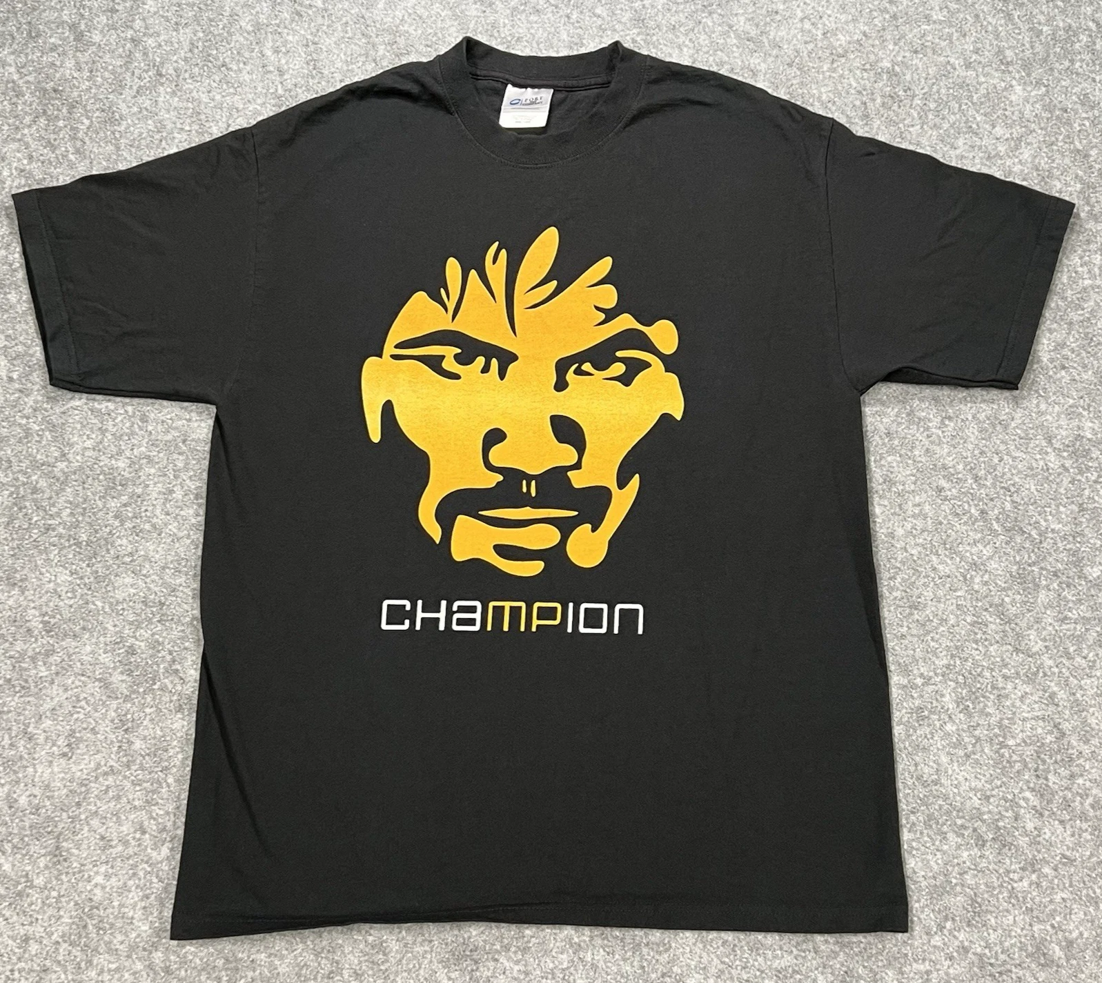 Manny Pacquiao Shirt adult Large Black ChaMPion PacMan Boxing t-shirt tee