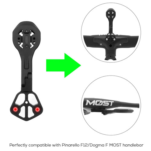 For Pinarello F12 Dogma F MOST Ultra Talon Handlebar Computer Mount Combo Mount - Picture 8 of 12