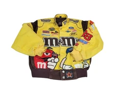  Vintage JH Design M&M’s NASCAR Racing Jacket Jeff Gordon Youth Size M