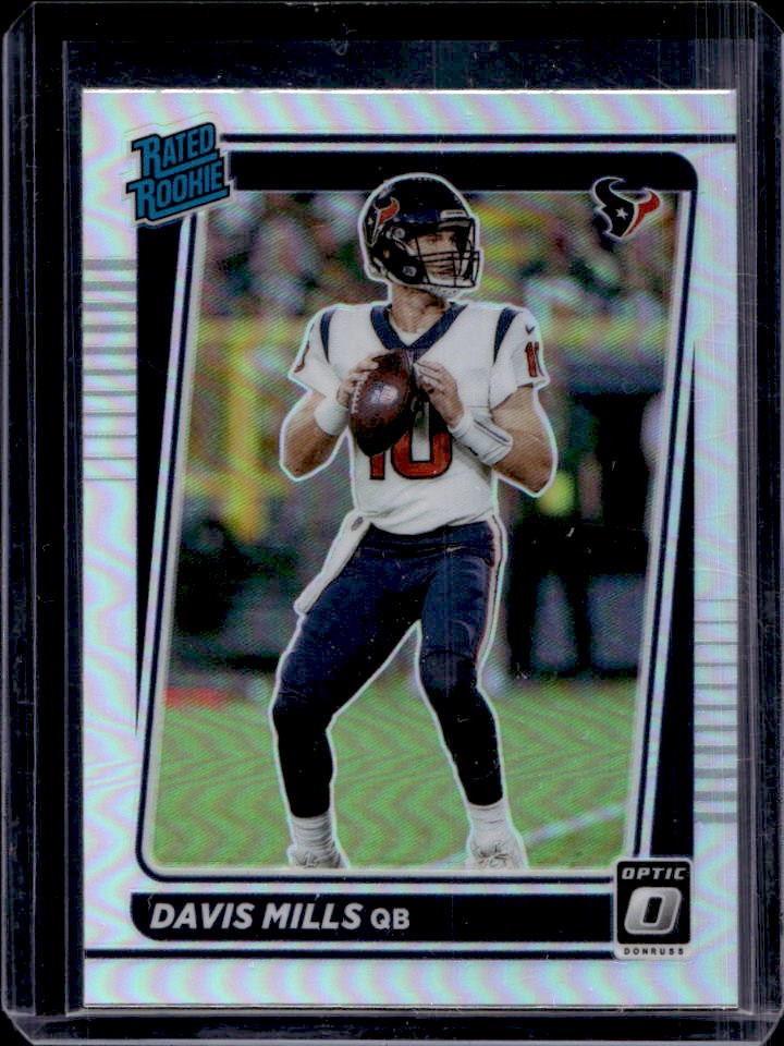 2021 Donruss Optic Davis Mills Holo Rookie RC Rated Rookie #222 Texans