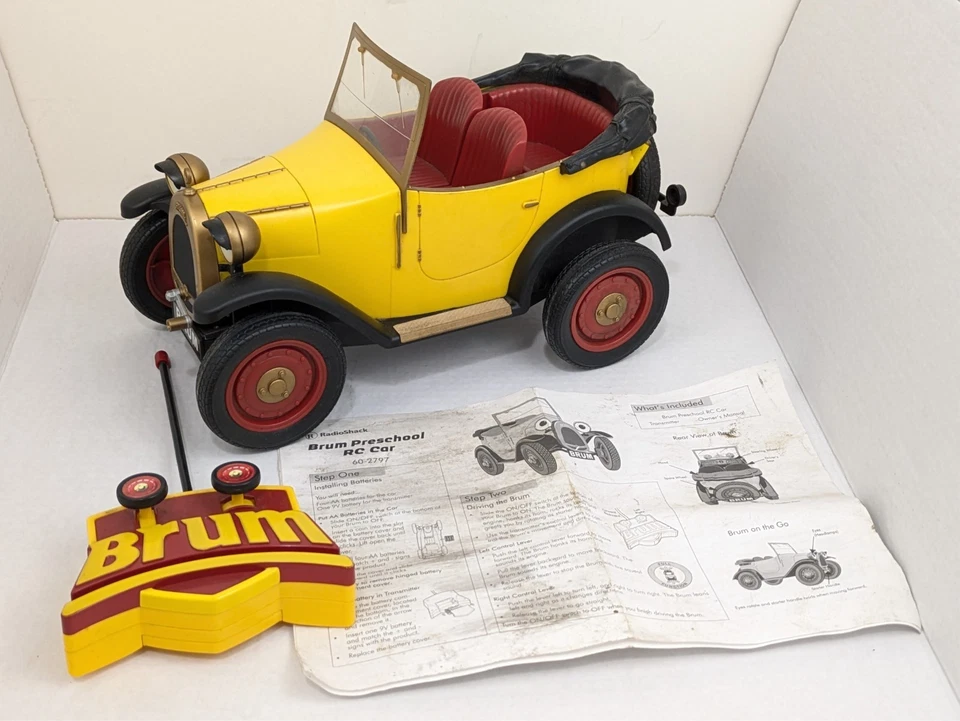 BRUM Radio Control Car Vintage RadioShack Ragdoll 2003 RC Toy & Remote Box READ - Image 2 of 4