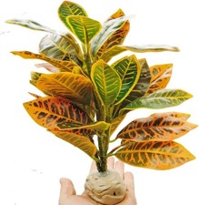 Reptile Plants Terrarium Artificial Leaves Reptile Tank Decorations Bearded