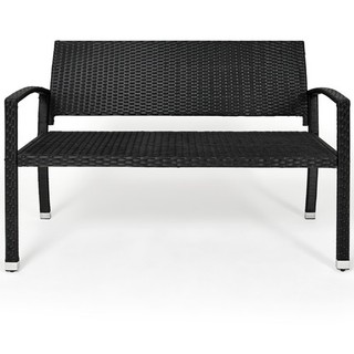 B Ware Polyrattan Gartenbank 2 Sitzer