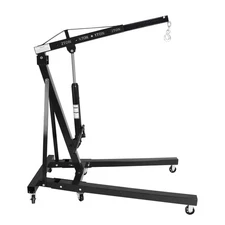 2 Ton Folding Engine Hoist 4400lbs Hydraulic Cherry Picker Shop Crane Hoist Lift