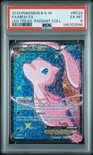 2013 Mew EX #RC24 Legendary Treasures Radiant Collection PSA 6