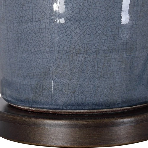 Uttermost Vicente 33 1/2" Glazed Slate Blue Ceramic Table Lamp - Picture 5 of 5