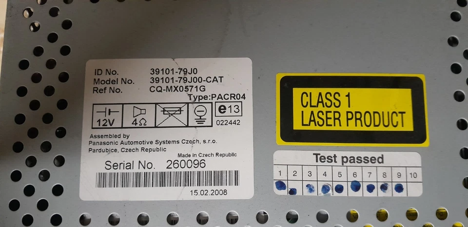 Autoradio originale 2 din Fiat Sedici/ Suzuki SX4 tutti i tipi - Immagine 2 di 2