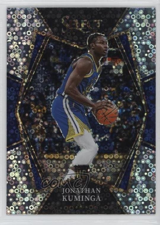 2021-22 Panini Select Premier Level Disco Prizm Jonathan Kuminga #123 9k1