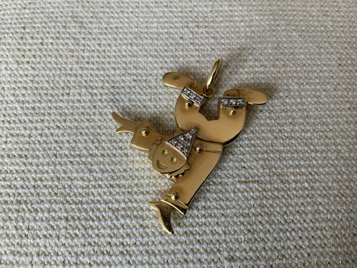 18k Anhänger / 750 Gold - Kettenanhänger - Brillanten - Unikat - Wempe - Bild 1 von 7