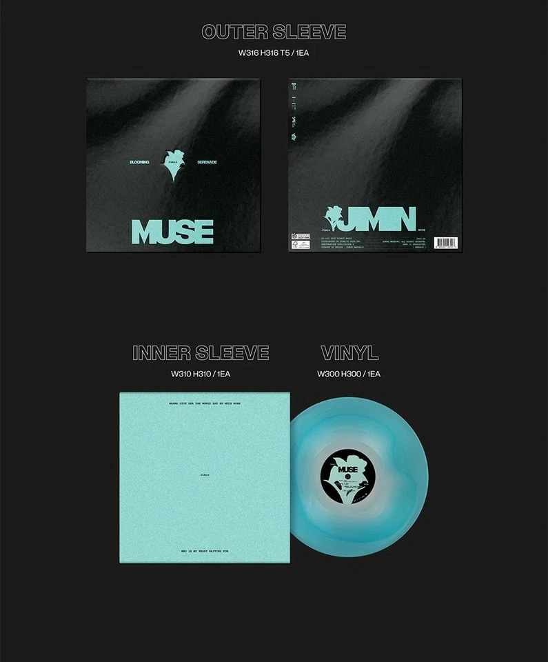 BTS JIMIN [MUSE] 2º álbum en solitario versión LP/vinilo+libro de fotos+7 letras+sello+tarjeta+regalo Foto 4 de 4