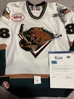 2010-11 Marcus Carroll Utah Grizzlies Game Used Worn ECHL Hockey Jersey White 54