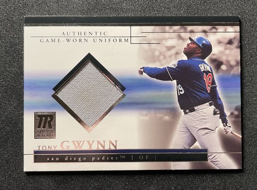 2002 Topps Reserve Game Used Uniform Relic TRJ-TG Tony Gwynn Padres HOF *EXC