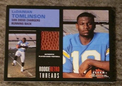LaDainian Tomlinson (MEM, RC) -2001 Fleer Tradition Rookie Retro Thread Chargers