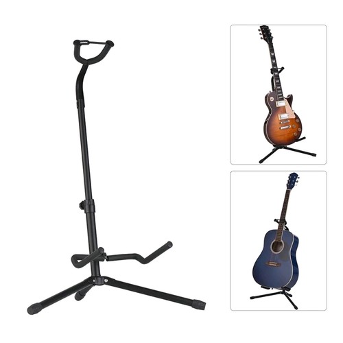 2-Pack Floor Guitar Stands, Black, 2-pcs - Picture 3 of 7