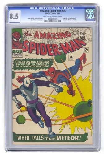 Amazing Spider-Man #36 CGC 8.5 Marvel Comic 1966 1st Looter Steve Ditko Stan Lee