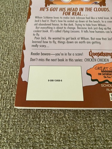 Like New Goosebumps #52 How I Learned To Fly w/stickers bookmark cards ~ Stine - Picture 5 of 20