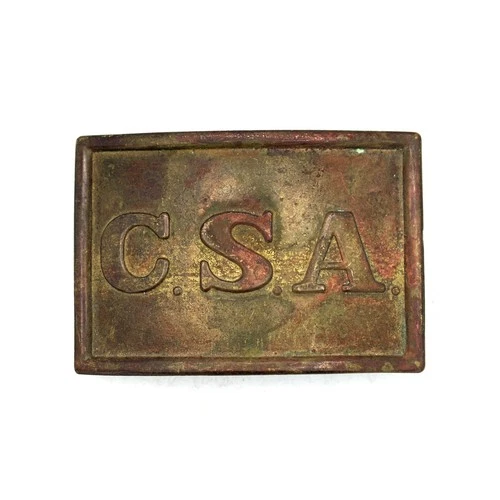 Vintage Reproduction Brass Confederate Belt Buckle