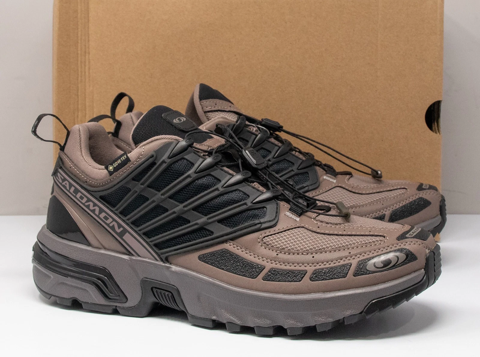 Salomon ACS PRO GTX Gore-Tex Iron Plum Kitten Black Brown Trail Running Hiking
Opens in a new window
