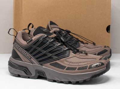 Salomon ACS PRO GTX Gore-Tex Iron Plum Kitten Black Brown Trail Running Hiking