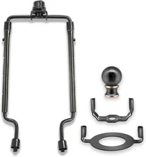 7 8 9 10 inch Lamp Shade Harp Holder,Adjustable Black Color - 1 Set 