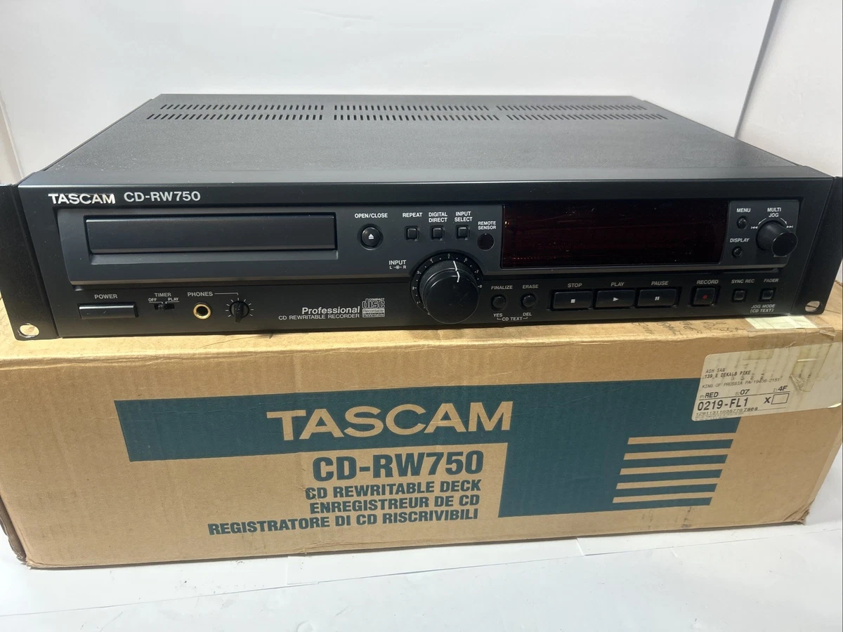 0111-048 TASCAM CD-RW750  CDレコーダー CD-RW750 | Professional CD Recorder & Player | TASCAM - International