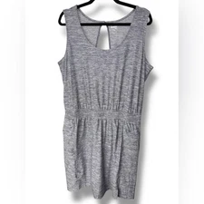 Duluth Trading Co Heather Blue Women's Armachillo Knit Dress Sz L EUC