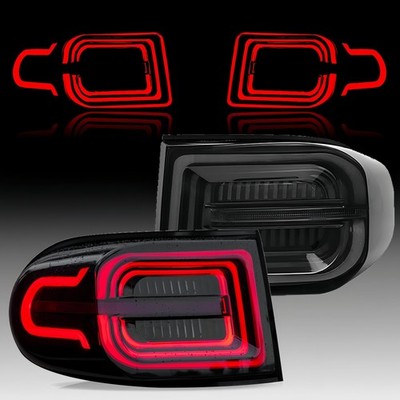 For 2007-2014 Toyota FJ Cruiser SMOKED FULL LED Tail Lights Rear Lamps W/Startup