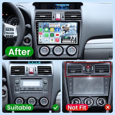 For 2013-2015 Subaru Forester Android 15 Carplay Car Stereo Radio 64GB w/ Camera