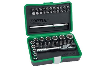 Für TOPTUL GADW4501 Set of tools 45 pcs 1/4'' GADW4501 A GLOBAL BRAND IN THE PRO