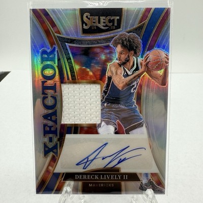 2024-25 Select Dereck Lively II X-Factor Jersey Auto /125 Mavericks